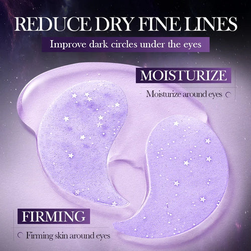 60pcs SADOER Grape Crystal Collagen Eye Mask Anti Dark Circles Under The Eyes Moisturizing Anti-Wrinkles Anti-Aging Eye Patches